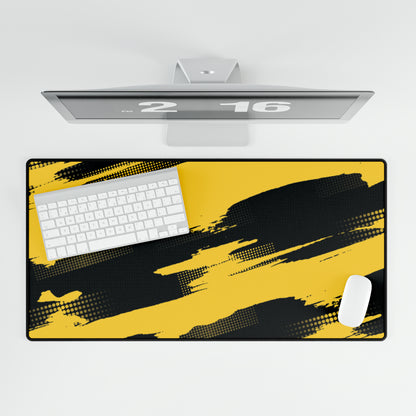 Yellow Splatter Desk Mat