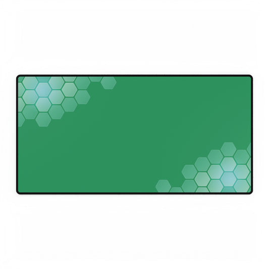 Green Hex Desk Mat