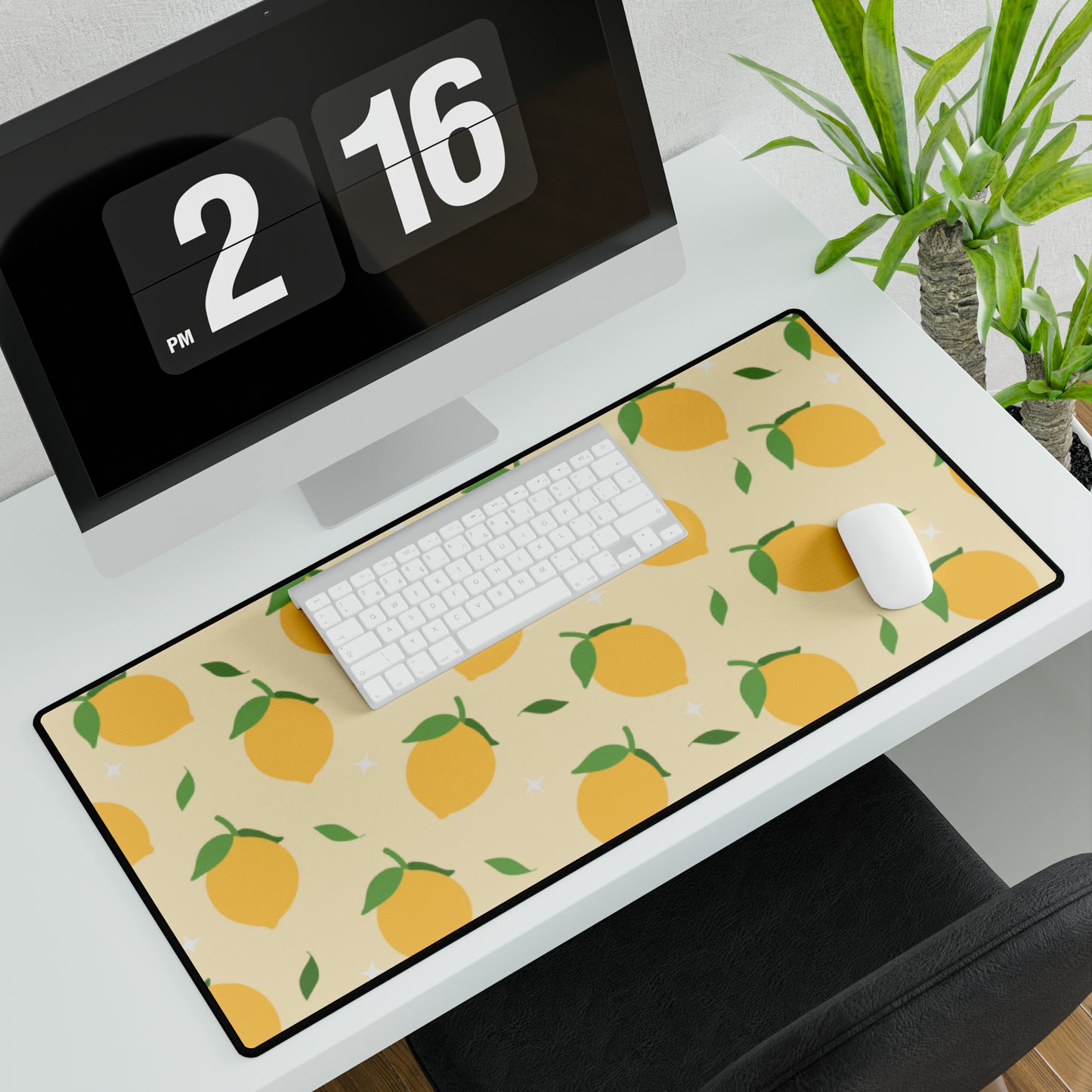 Lemon Pattern Desk Mat