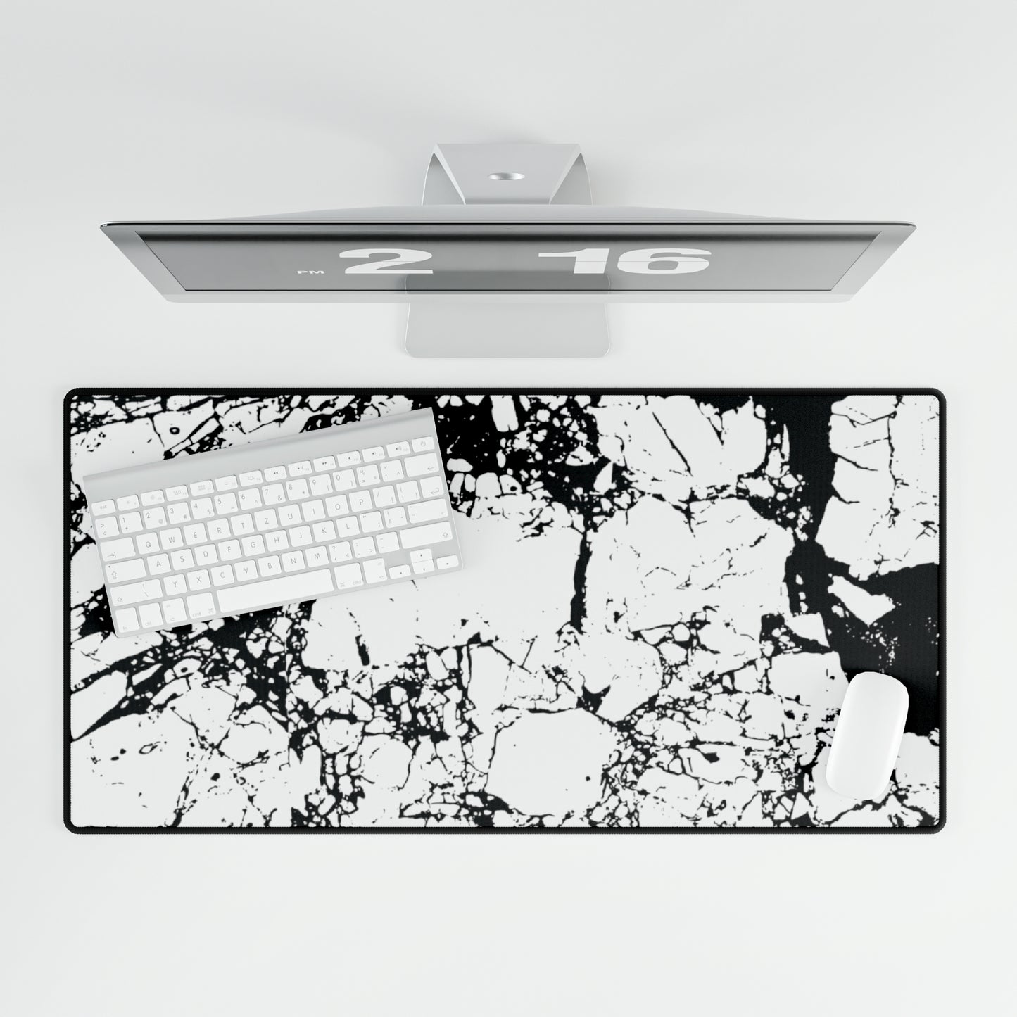 Black & White Ink Desk Mat