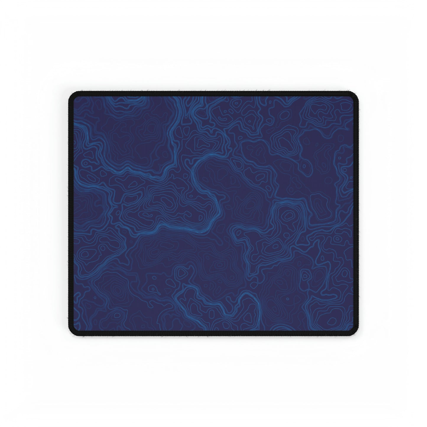 Blue Topography Desk Mat