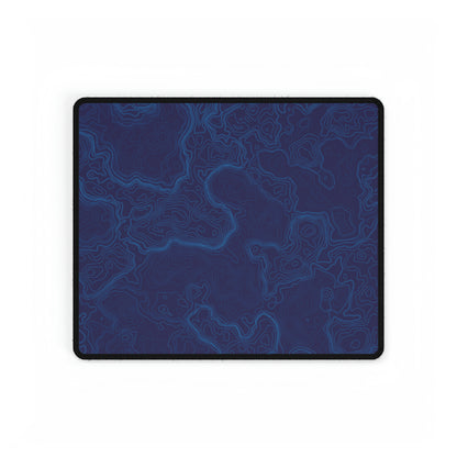 Blue Topography Desk Mat