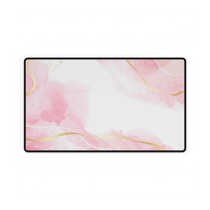 Pink and Gold Desk Mat