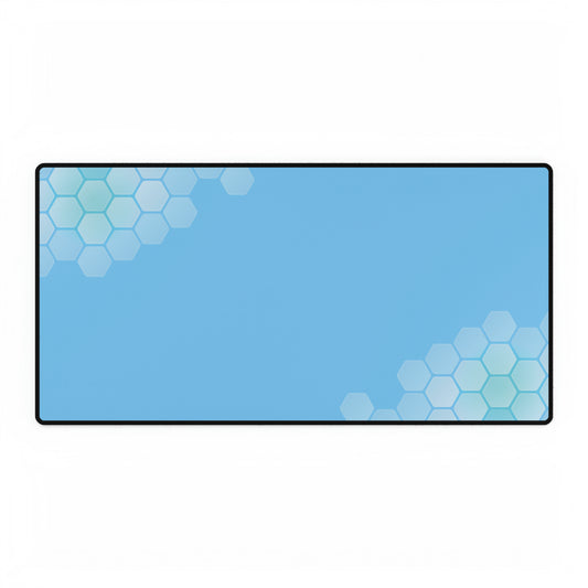 Blue Hex Desk Mat