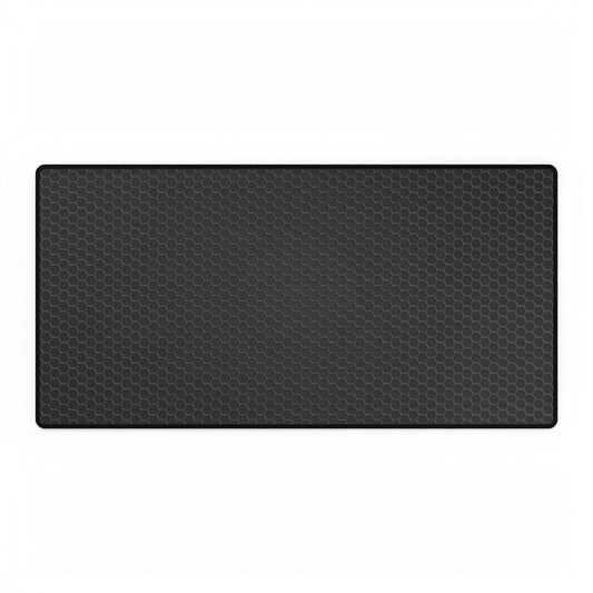 Black Hex Grid Desk Mat