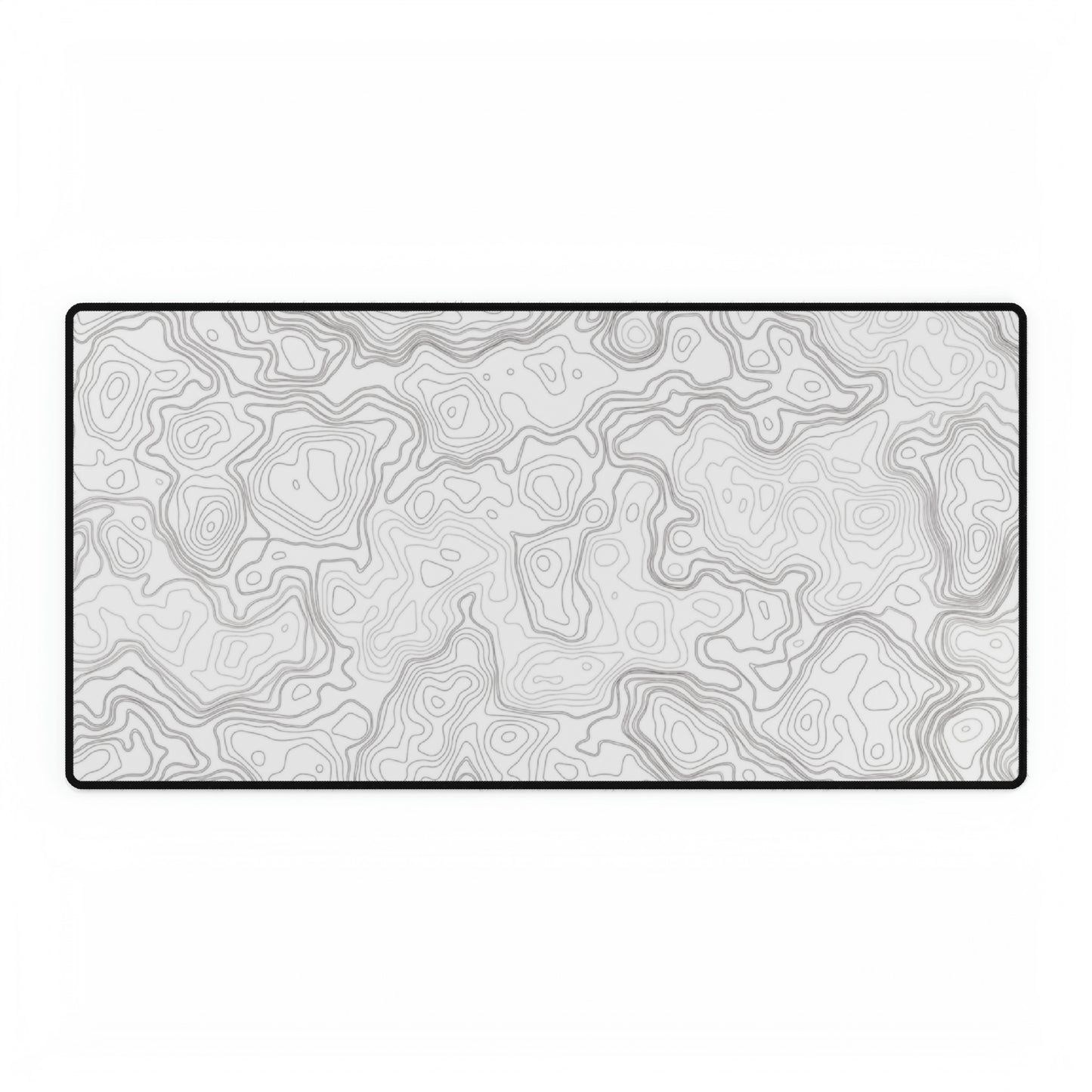 White Topography Desk Mat