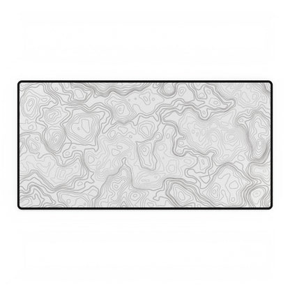 White Topography Desk Mat