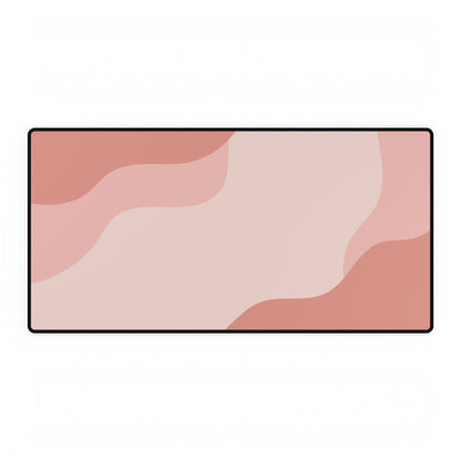 Pink Pastel Wave Desk Mat