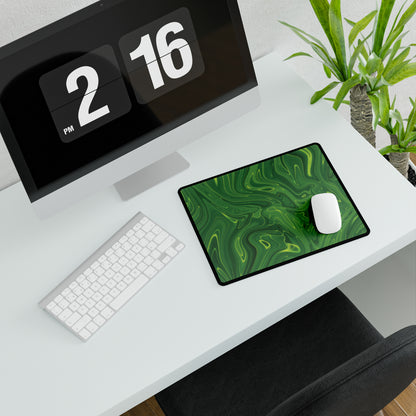 Green Liquid Desk Mat